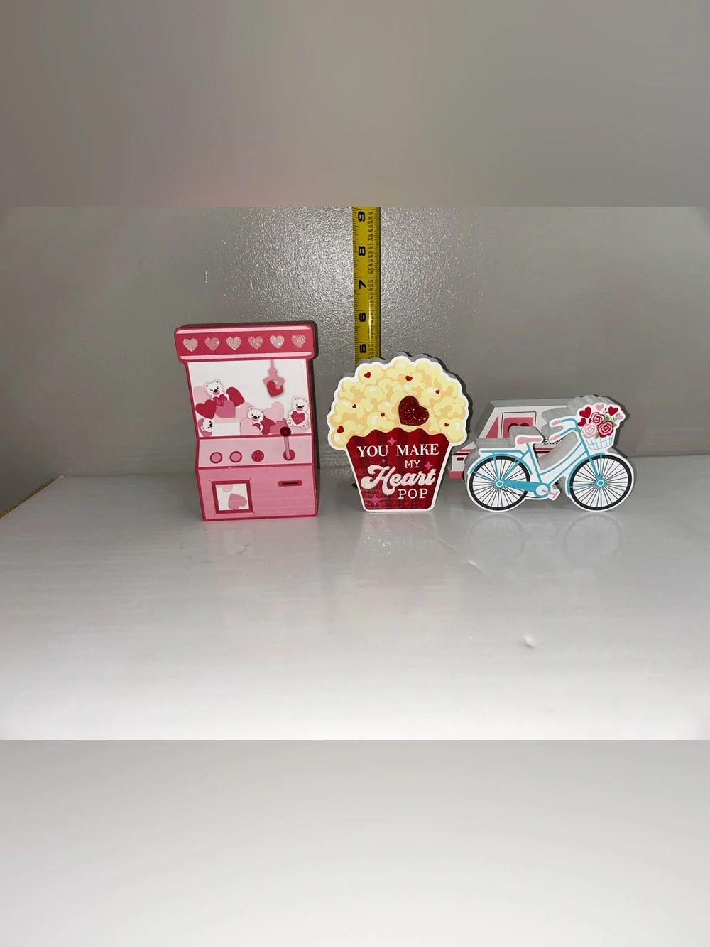 The Spring Shop Valentine Wooden Party Decor Set - Pink, Red, White, Blue